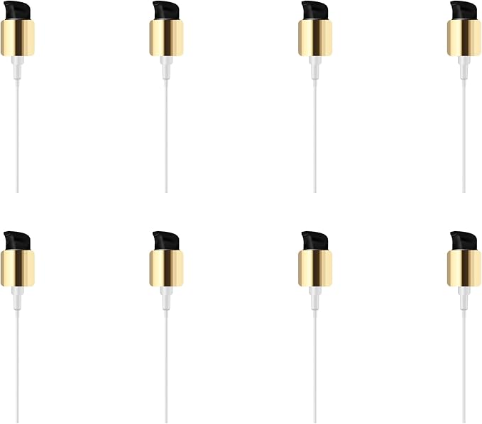 Shoprythm Packaging Pack Of 8 Gold Pump Dispenser Bottles – 100ml Shoprythm Packaging Pack Of 8 Gold Pump Dispenser Bottles – 100ml